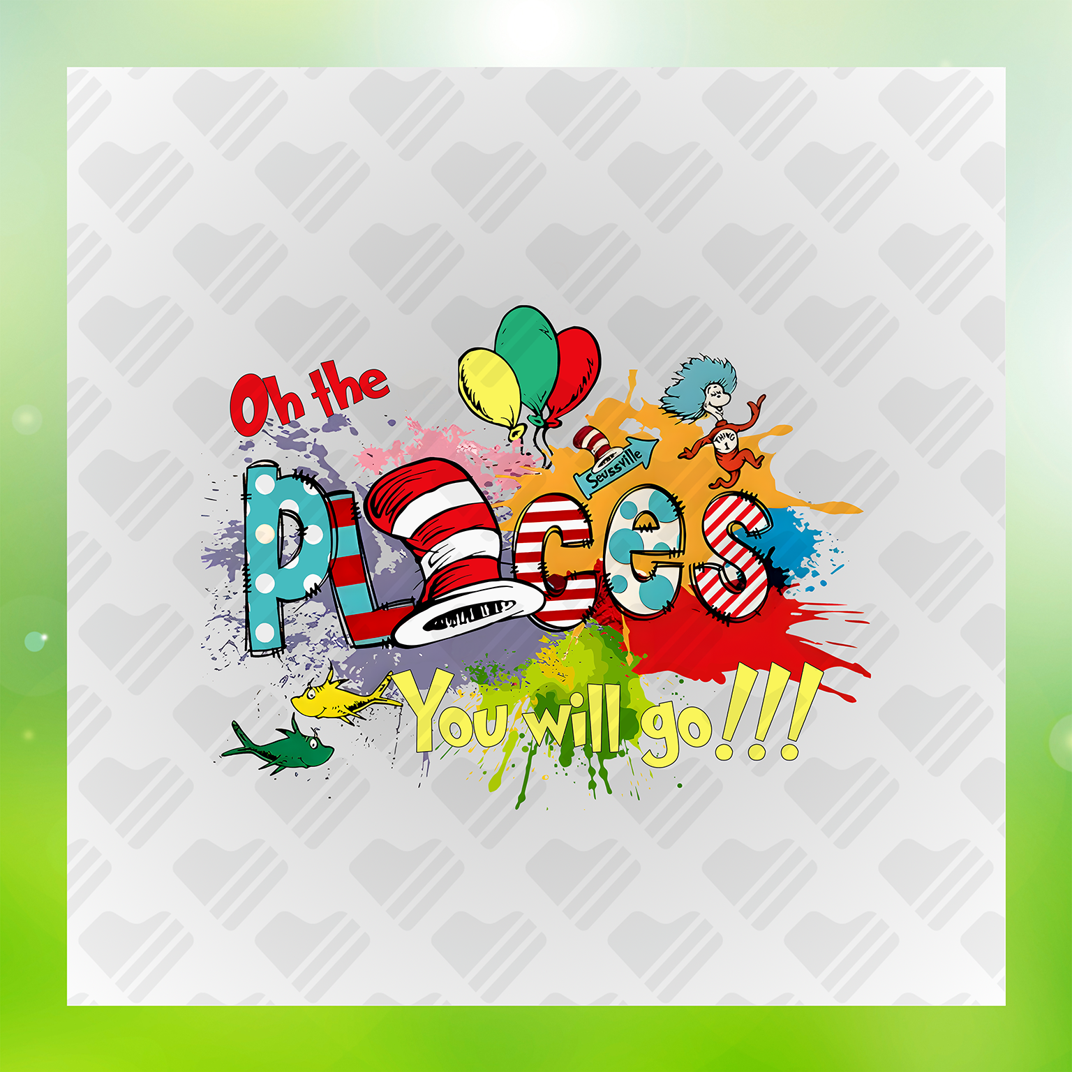 Dr. Seuss Character DTF Transfers #76