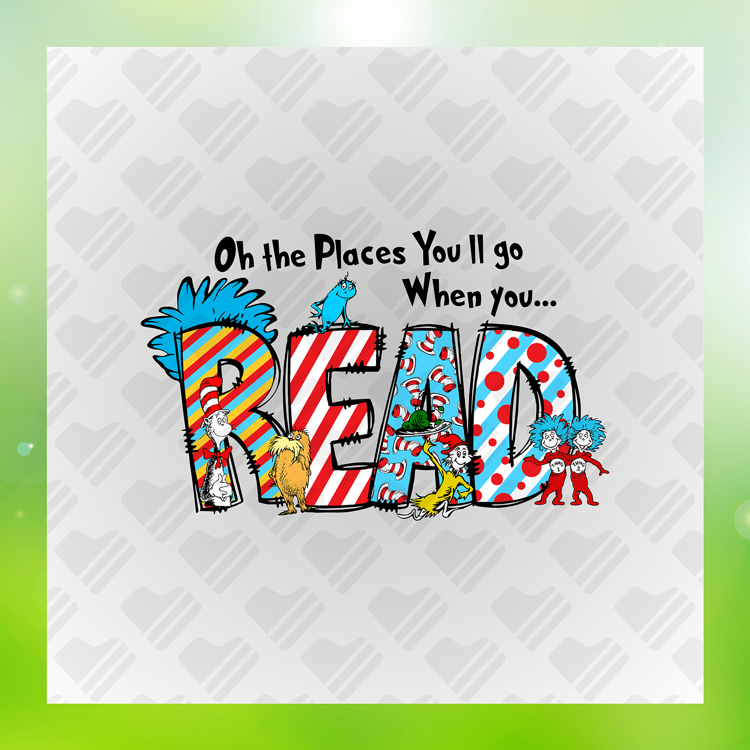 Dr. Seuss Character DTF Transfers #80