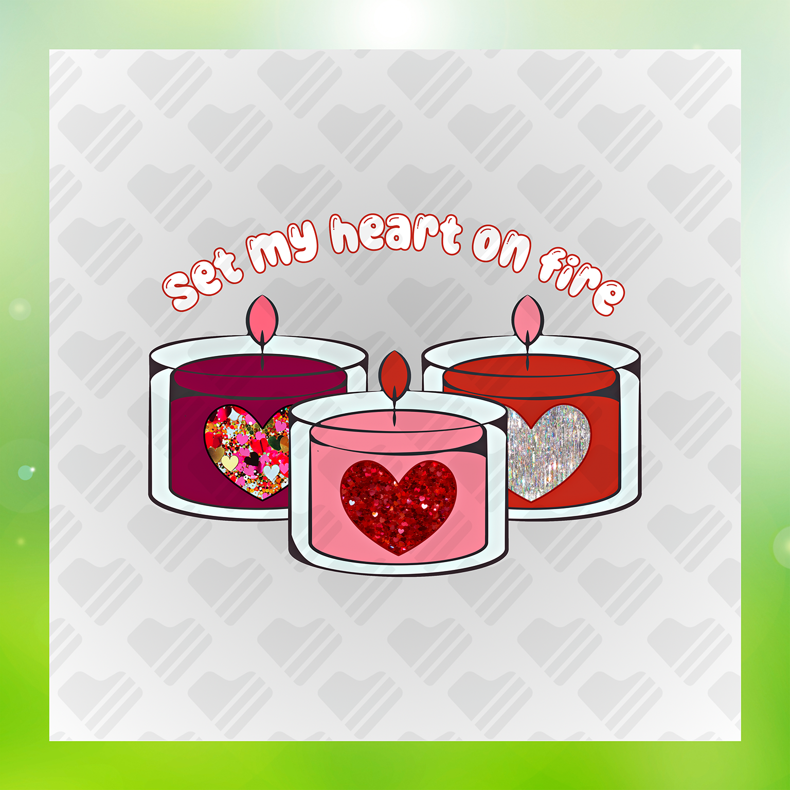 No Mess Set My Heart Transfer