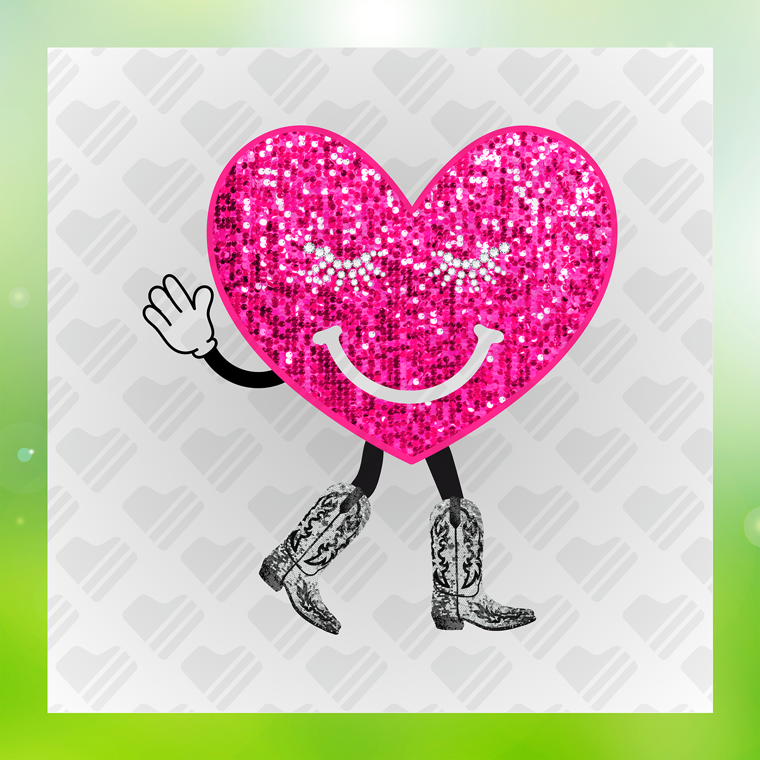 Valentine No Mess XoXo Transfer