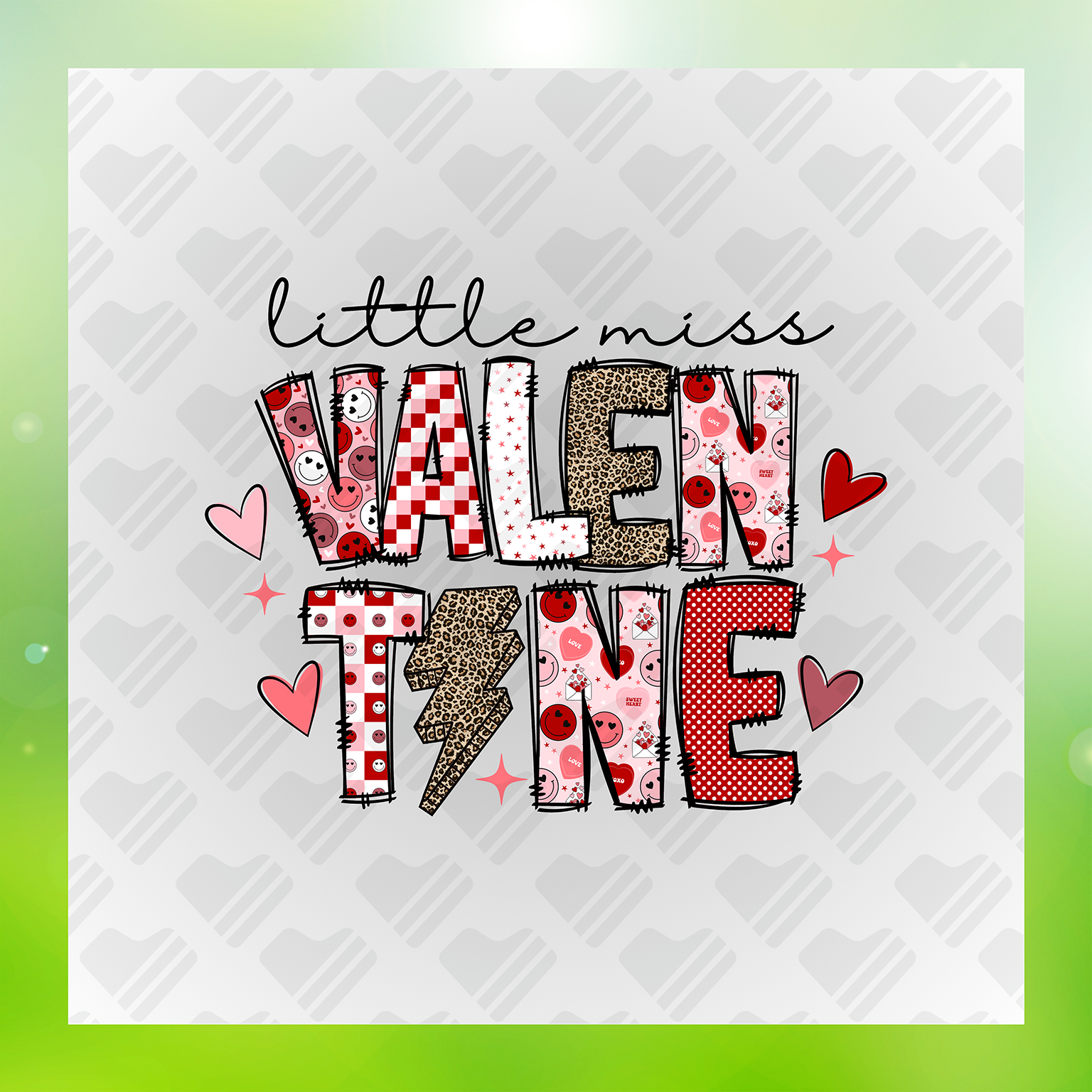 Little Miss Valentine Transfer