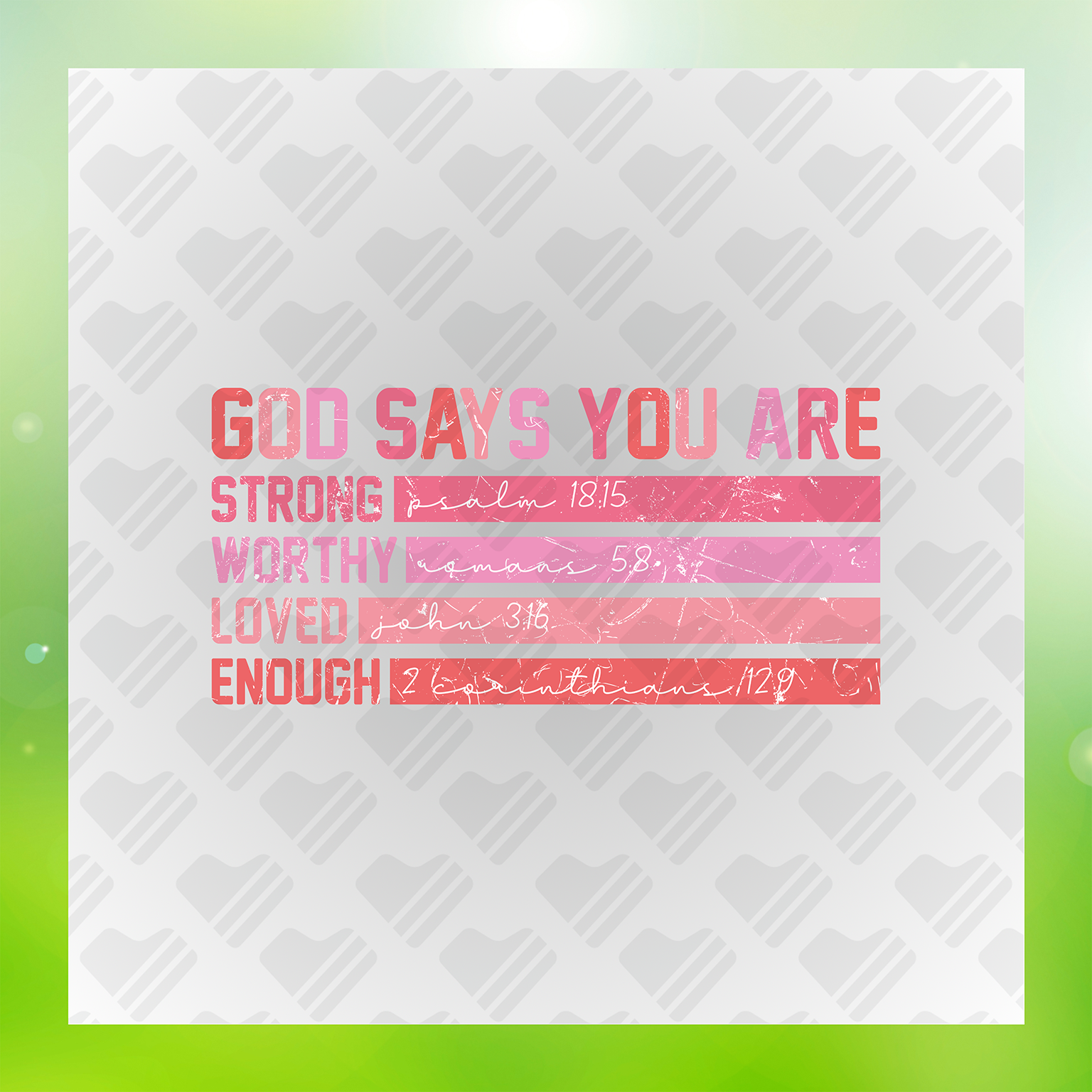 God Says You Are Loved Transfer