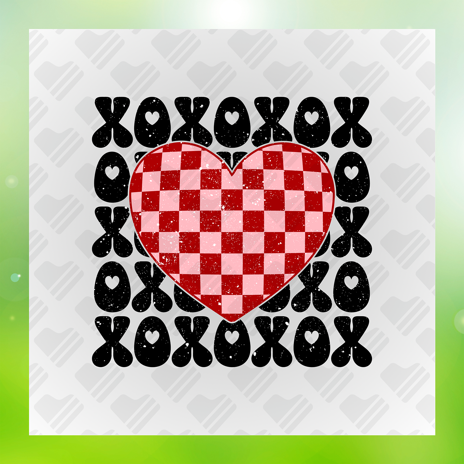 Valentine Hearts Transfer