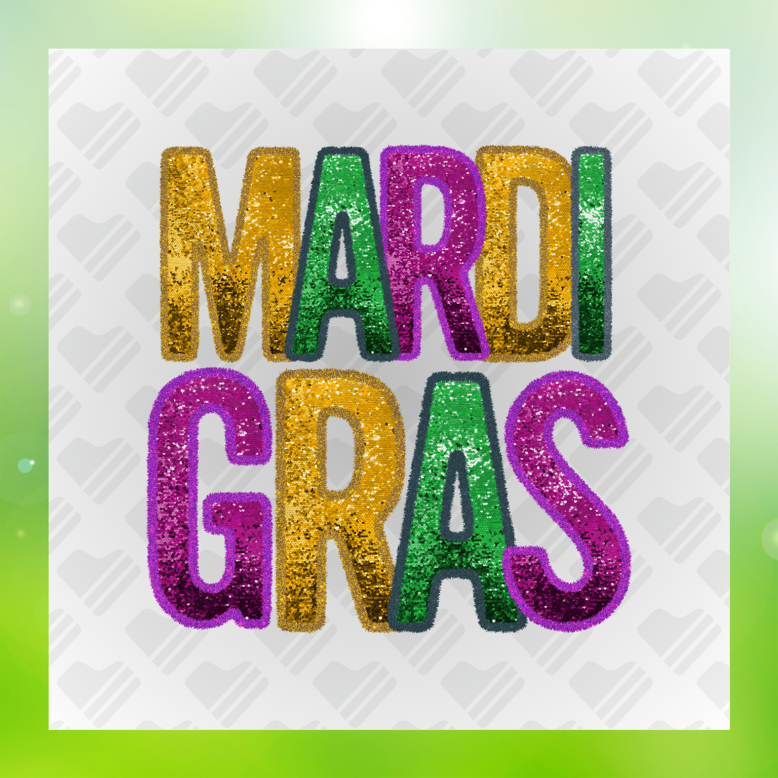 Mardi Gras Day Carnival Transfer