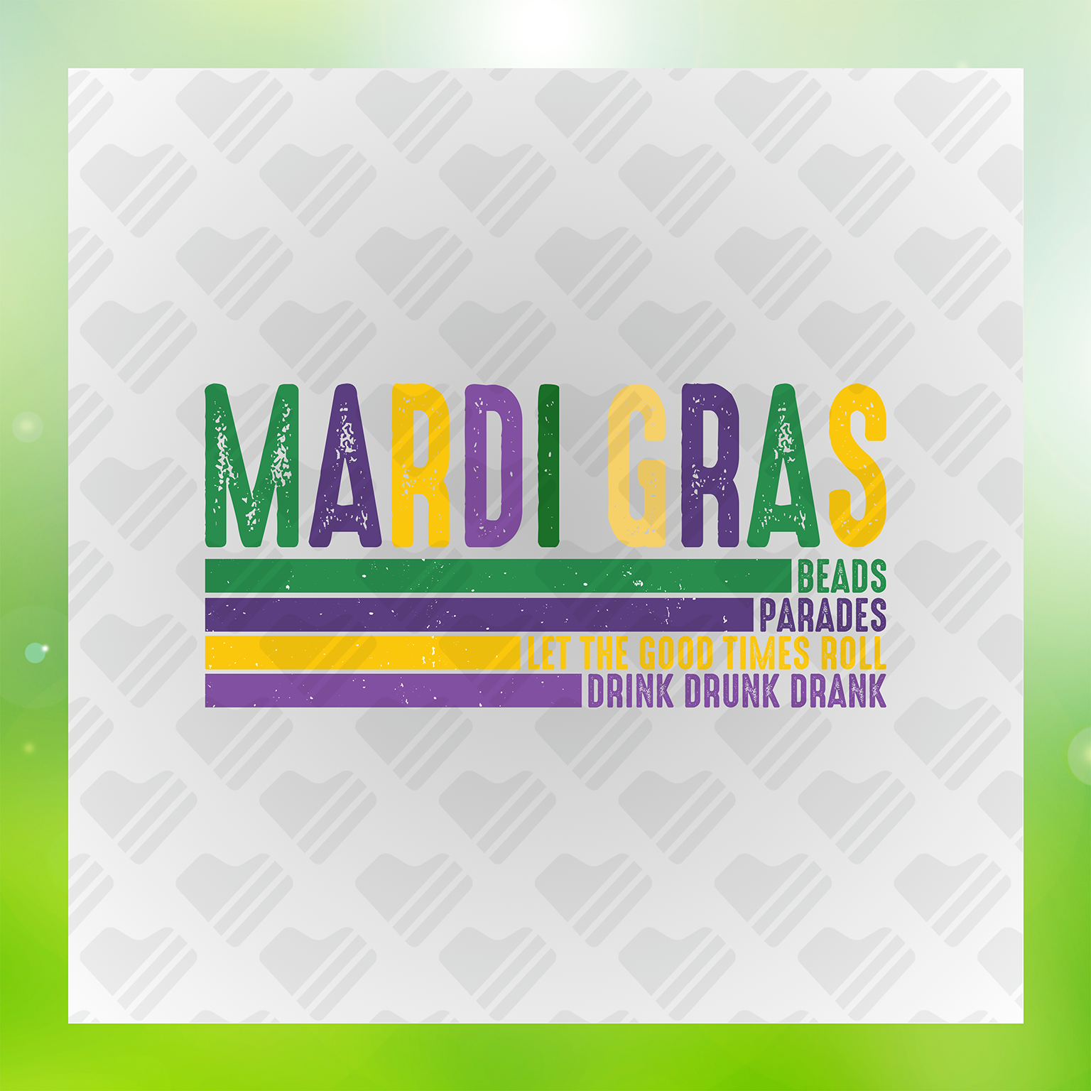 Mardi Gras Beads Parade Transfer