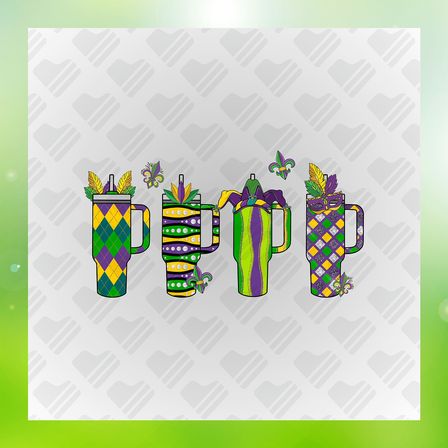 Mardi Gras Glimmer Look Transfer