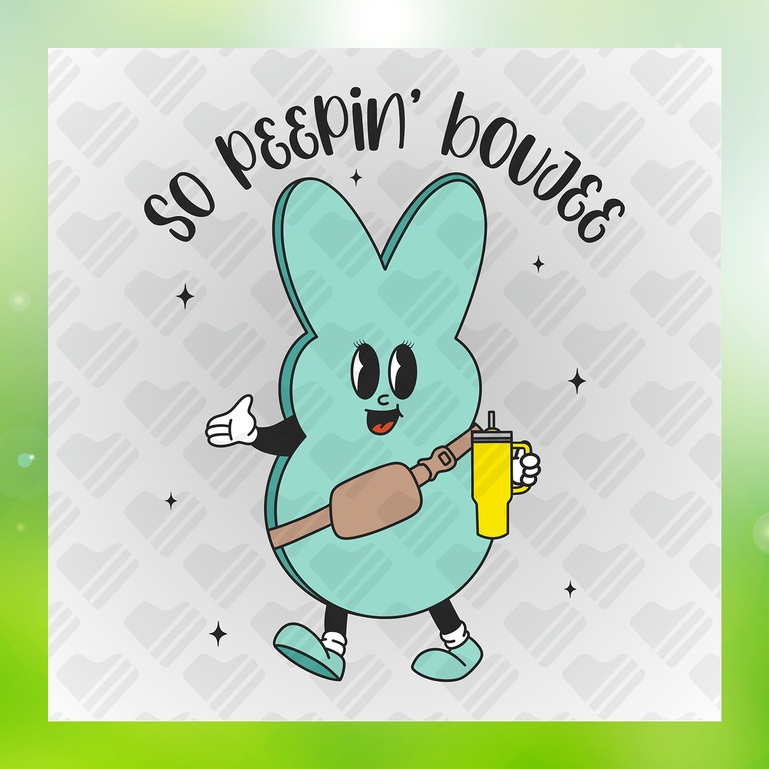 So Peepin Bunny Transfer