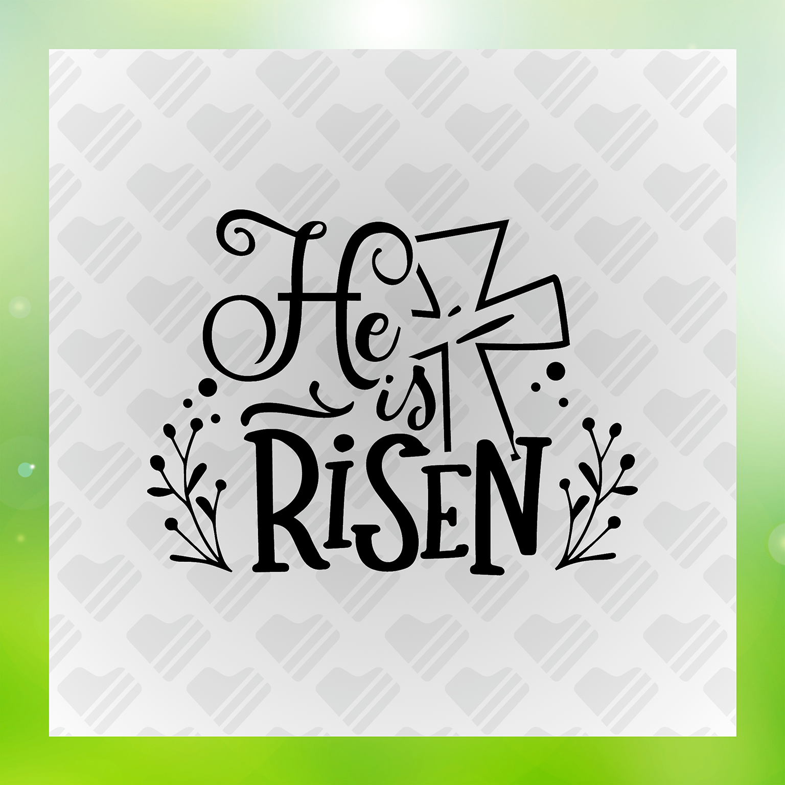 Faith He Is Risen Transfer