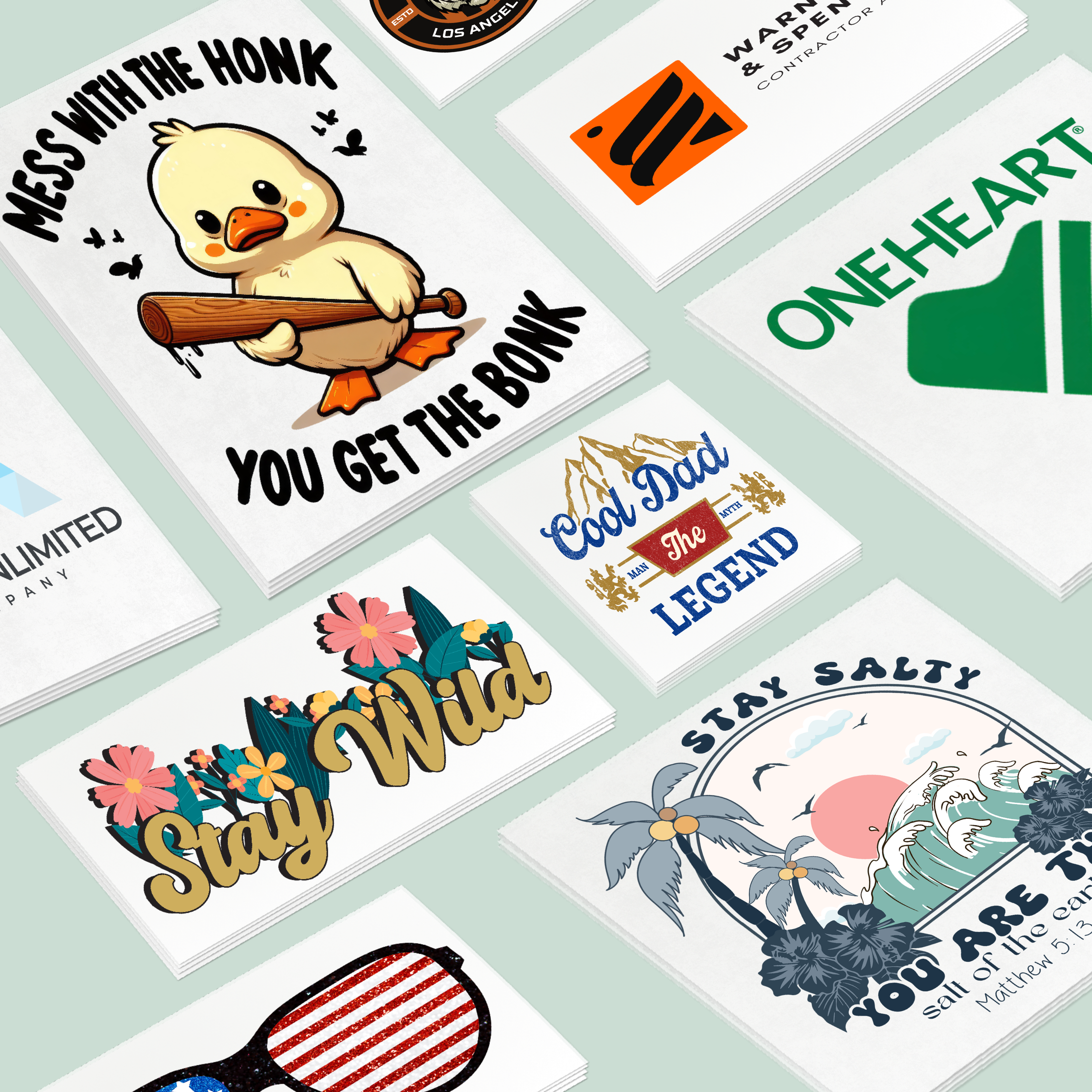 DTF Transfers By Size