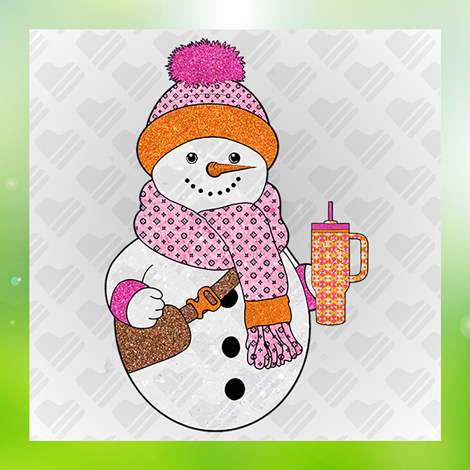 Faux Glitter Frosty v2 Sticker