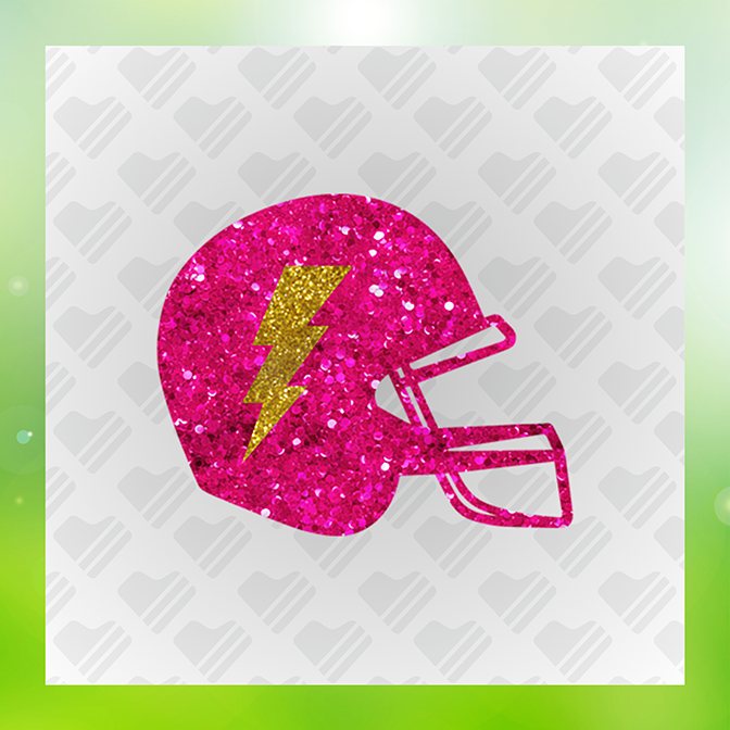 Faux Glitter Lightning Bolt Sticker