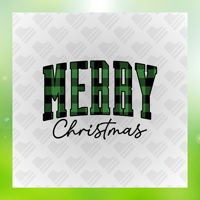 Green Christmas Sticker