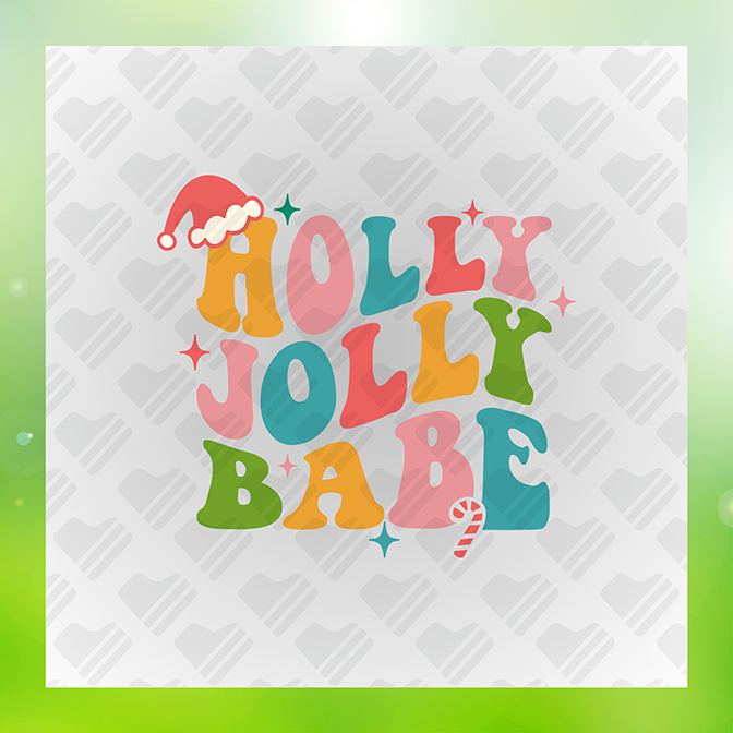 Holly Jolly Babe Sticker