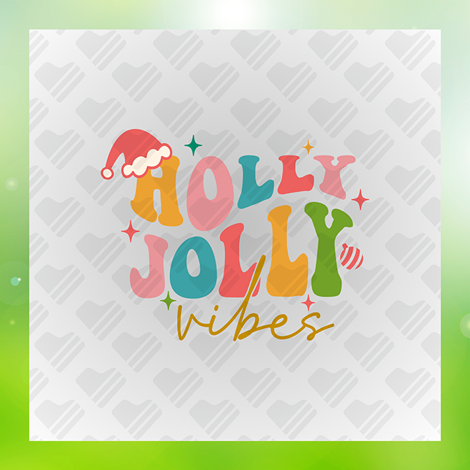 Holly Jolly Vibes Sticker