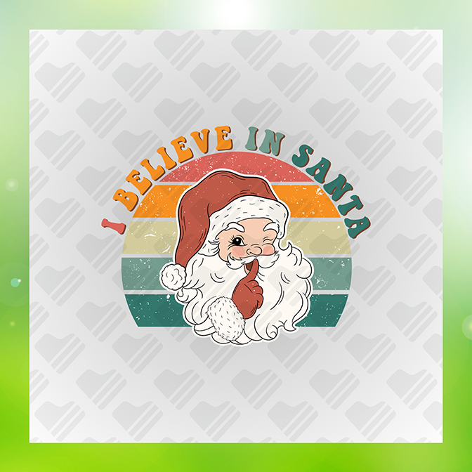 I Believe In Santa Sticker