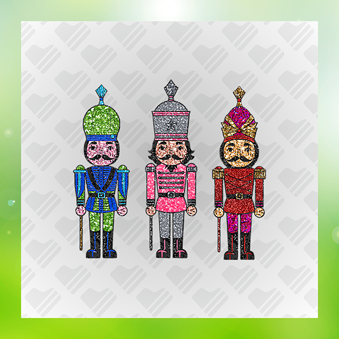 Faux Glitter Nutcracker v2 Sticker