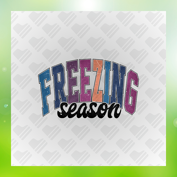 Freezing Distressed Sticker