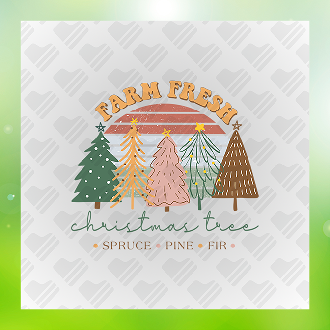 Farm Fresh Xmas Trees Sticker