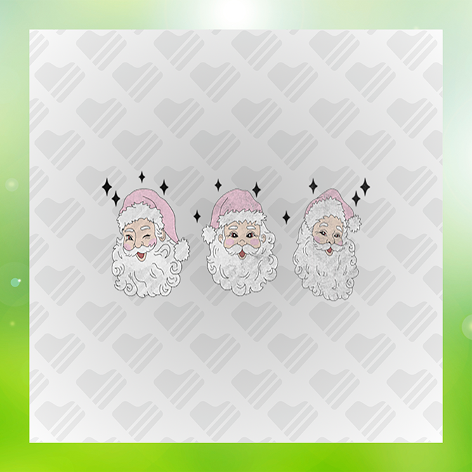 Pink Santa Claus Sticker