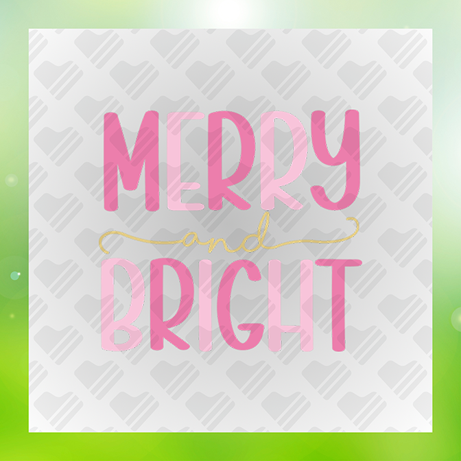 Merry & Bright v2 Sticker