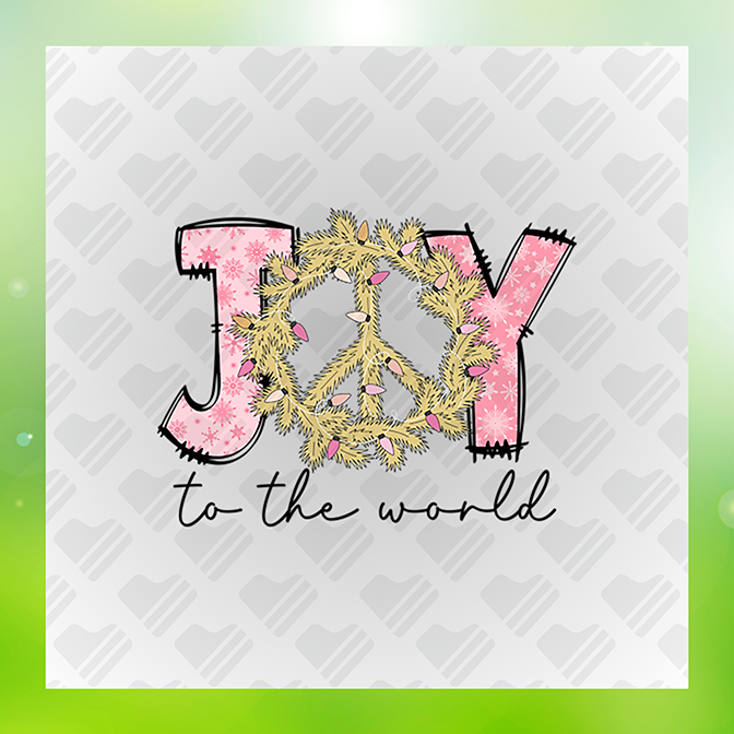 Joy To The World v4 Sticker