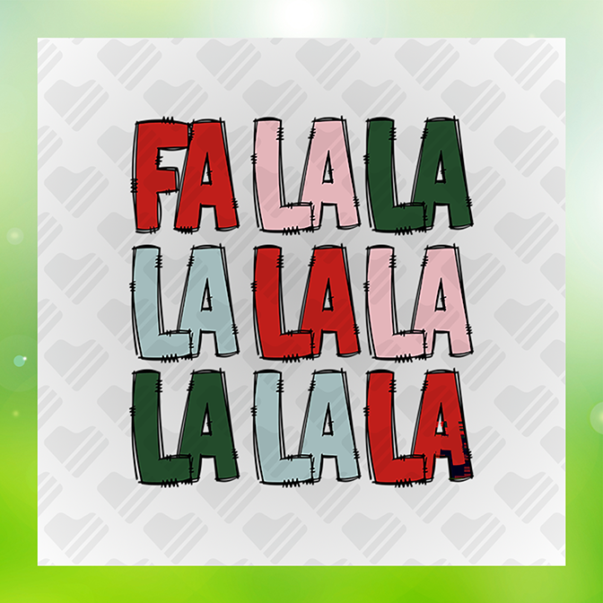 Fa La La La Sticker