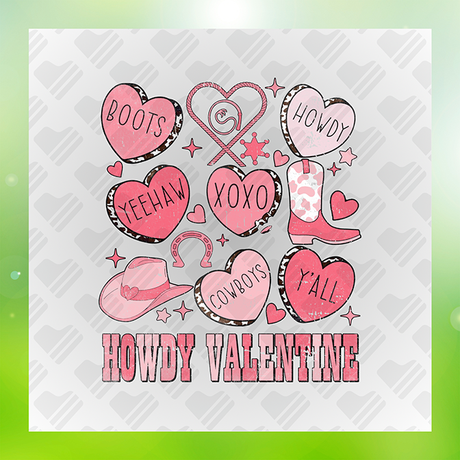 Howdy Valentines Sticker