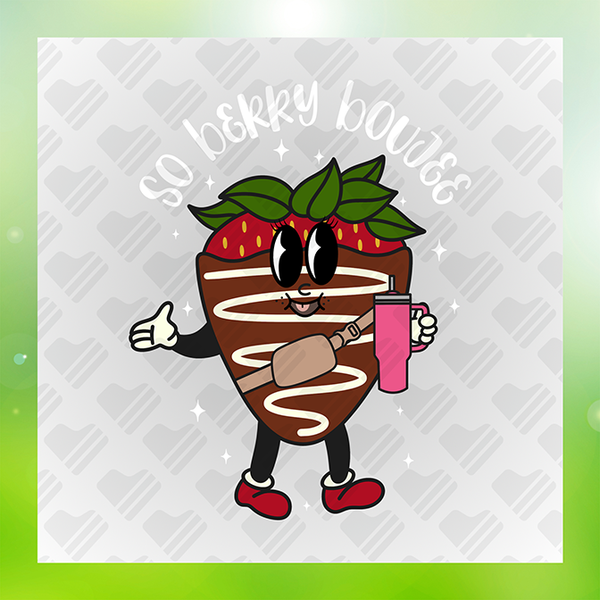 So Berry Boujee Sticker