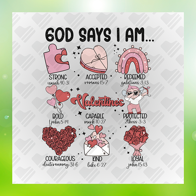God Says I Am Strong Sticker