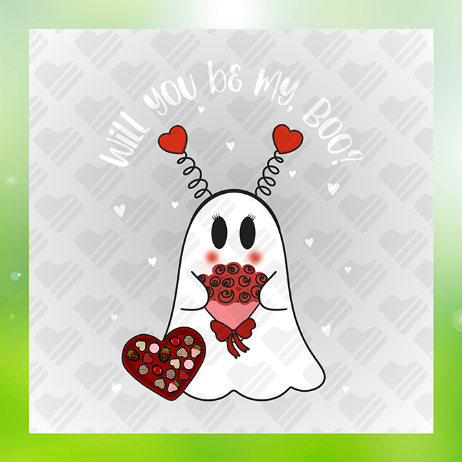 Will U Be My Boo Sticker