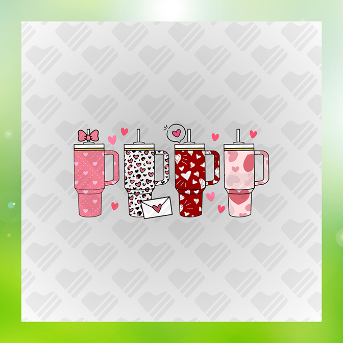Valentines Tumblers Ver. 2 Sticker