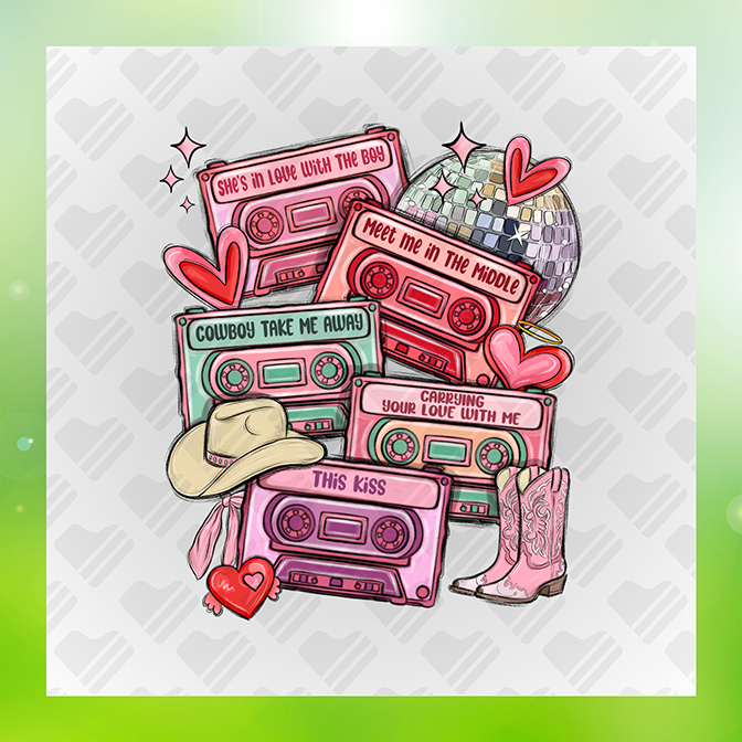 Valentines Tapes Sticker