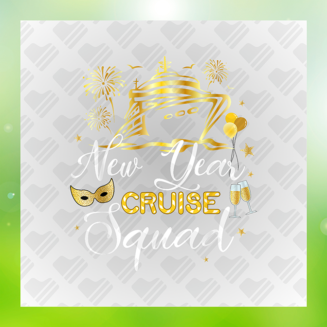 Glitter Look, No Mess Cruise Squad 2024 Ver.5 Sticker