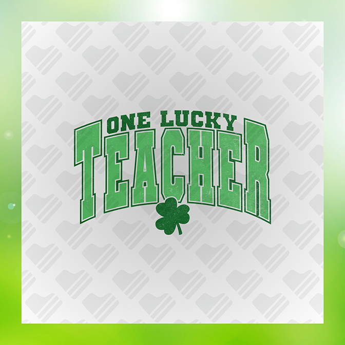 One Lucky Teacher Sticker