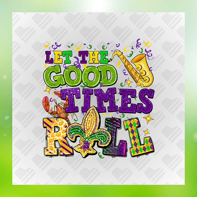 Glitter Look, No Mess Let The Good Times Sticker