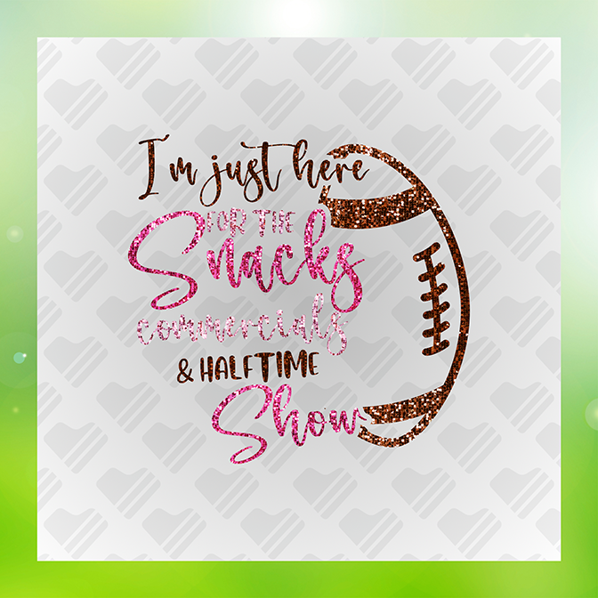 Glitter Look, No Mess I'm Just There Sticker