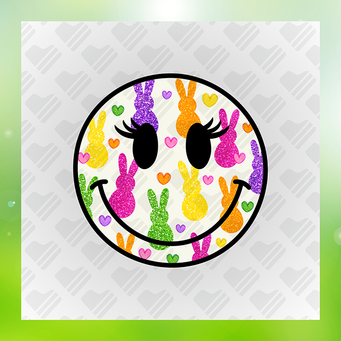 Glitter Look, No Mess Easter Emoji Ver.2 Sticker