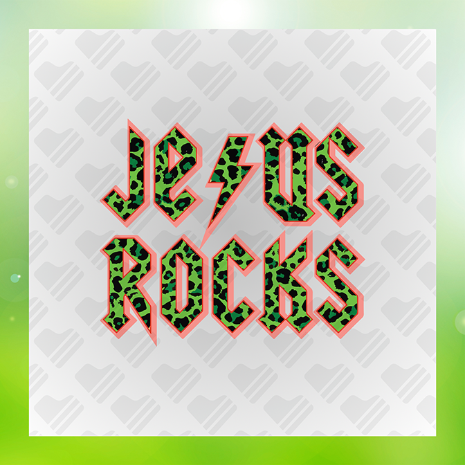 Jesus Rock Sticker