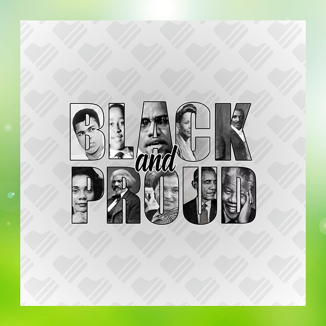 Black Proud Sticker