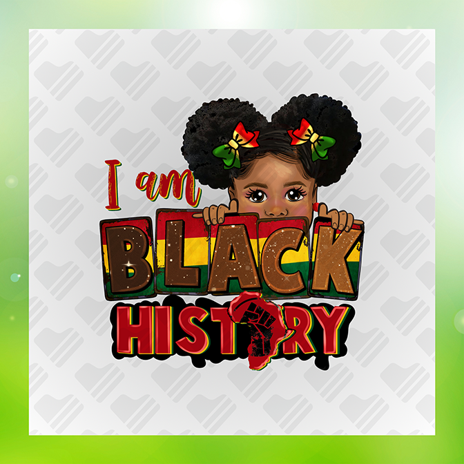 I Am Black History Sticker