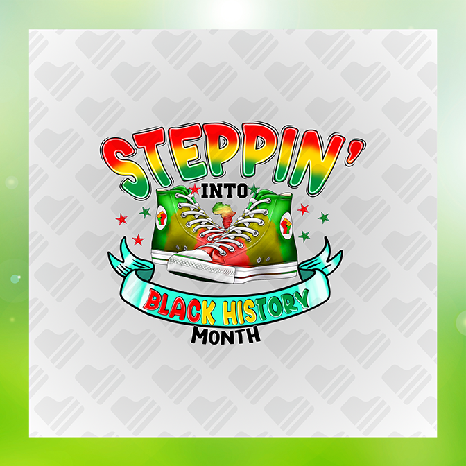 Steppin' Into Black History Month Sticker