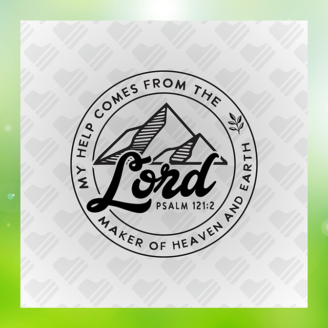 My Help Comes From The Lord Sticker