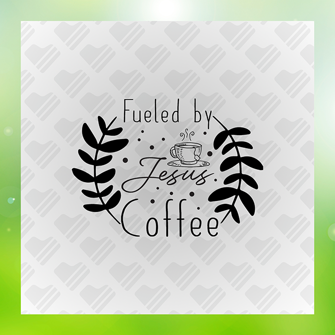 Fueled by Jesus Coffee Sticker