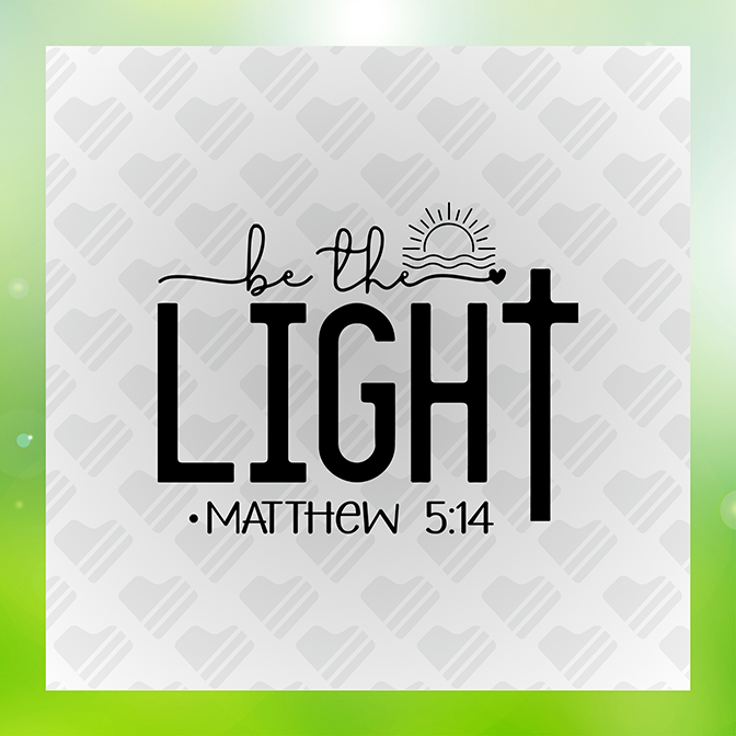 Be The Light Sticker