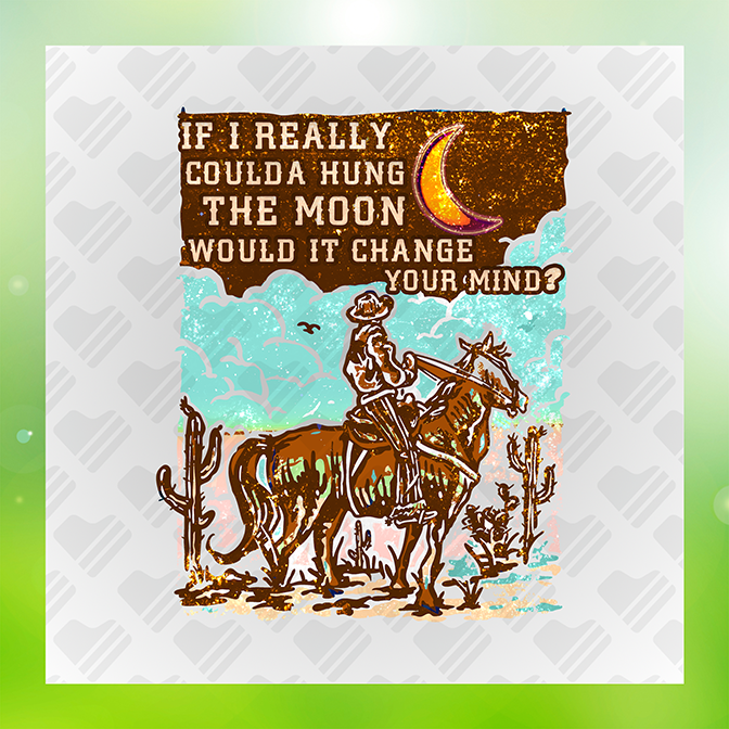 Glitter Look, No Mess Hang Moon Ver.2 Sticker