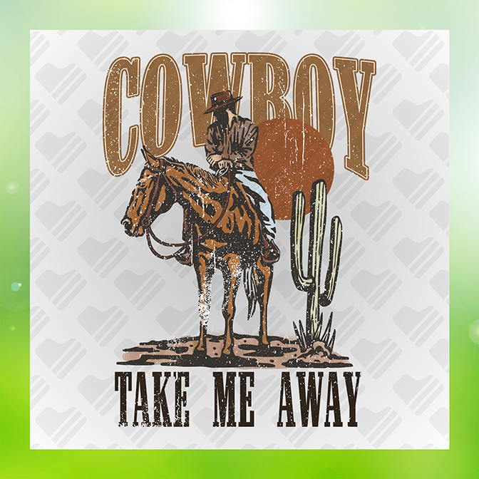 Cowboy Take Me Away Ver.3 Sticker