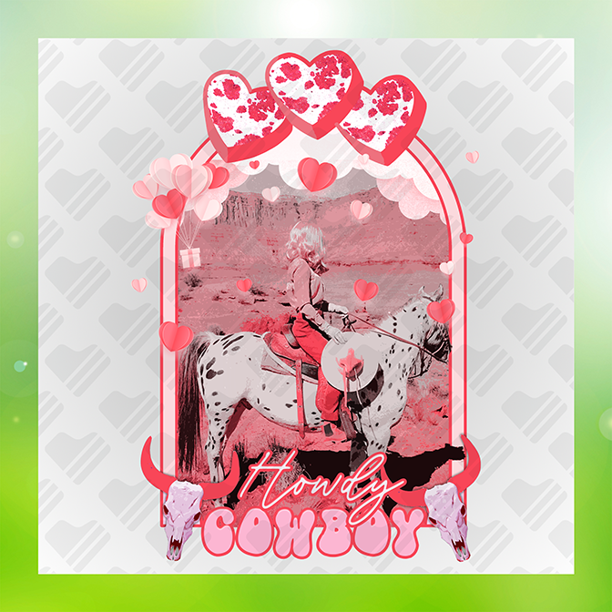 Howdy Cowboy Sticker