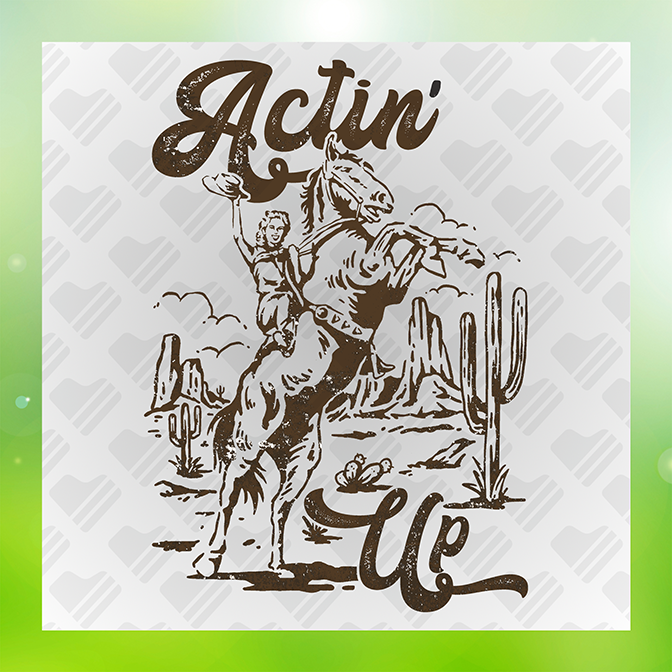 Actin Up Sticker