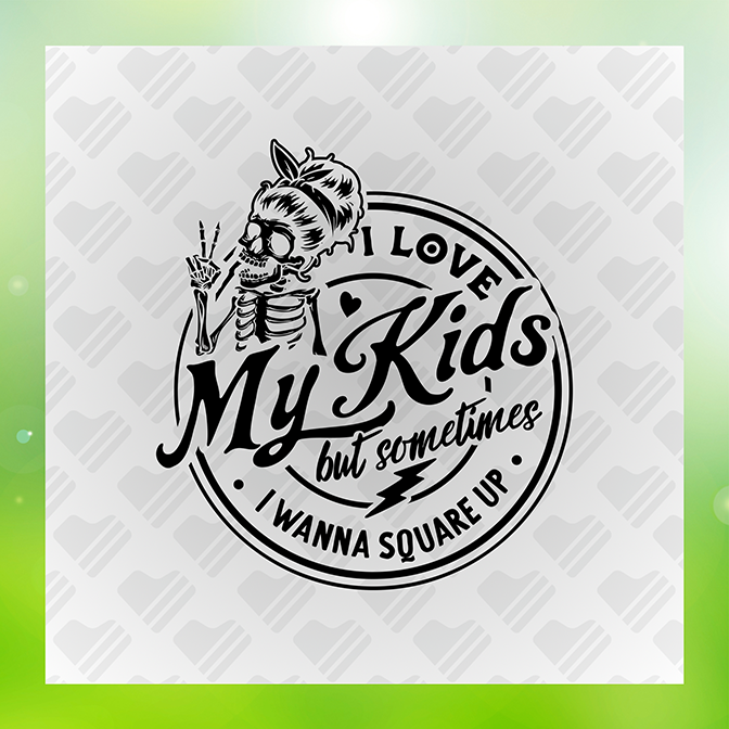 I Love My Kids But Sometime Sticker