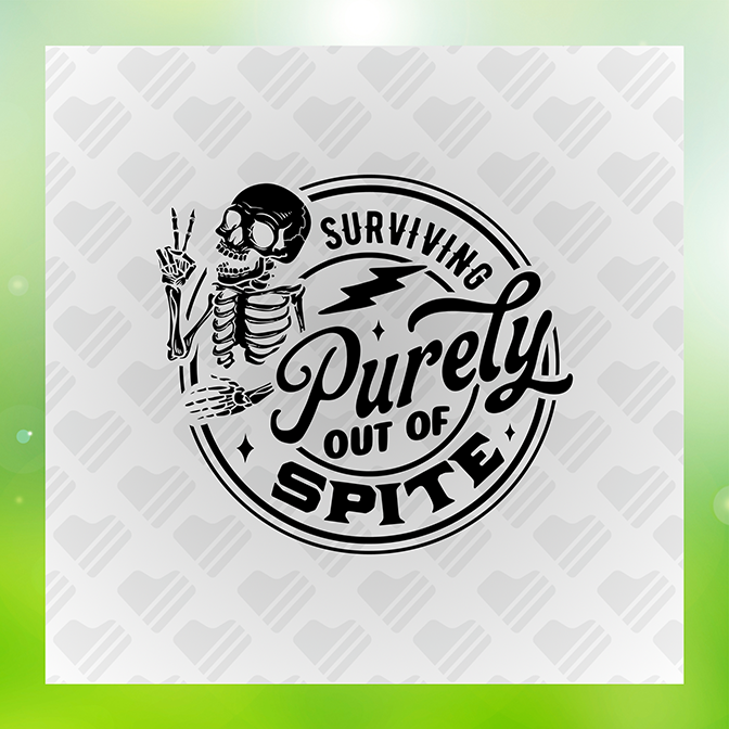 Surviving Purely Out Of Spite v3 Sticker